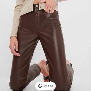 GAP Vintage Slim High Rise Pants - Brown